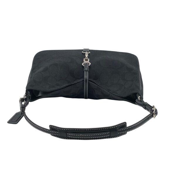 Vintage Coach Signature Clip Hobo 6091 Shoulder Bag Black - Picture 10 of 13